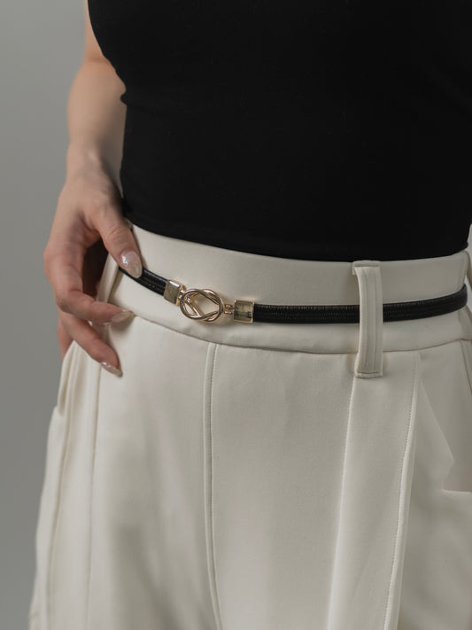 Circle Buckle Elastic Belt