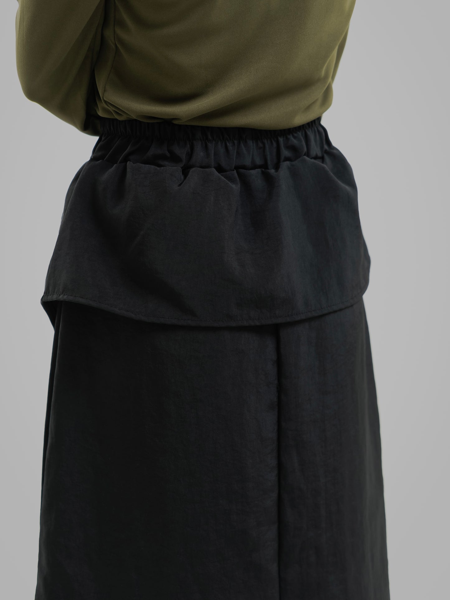 Double Wrap Button Skirt