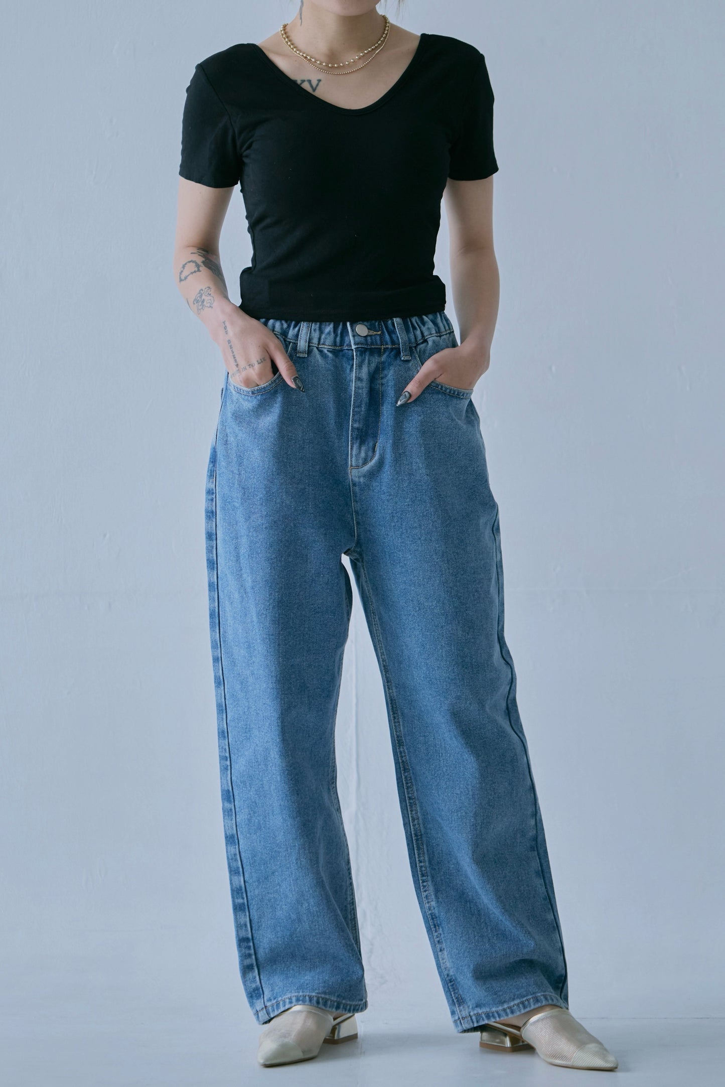 Padded Cropped T-shirt　