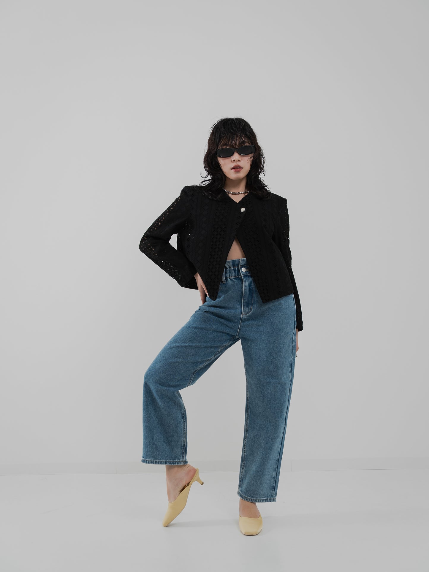 Embroidered lace jacket