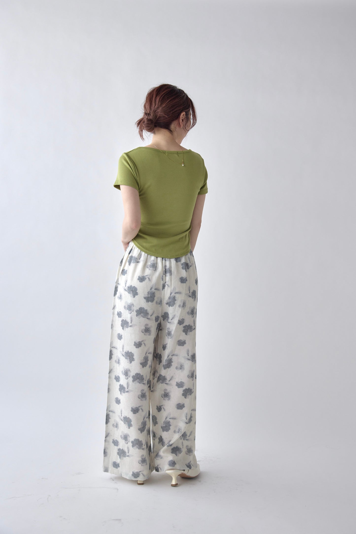 Soft Flower Easy Pants