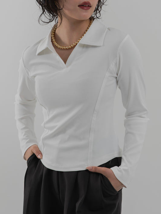 Two-line Collared Shirt