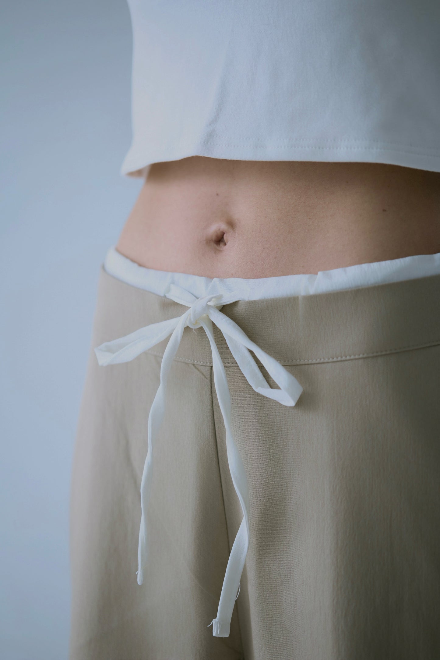Waist Layered Slacks Pants