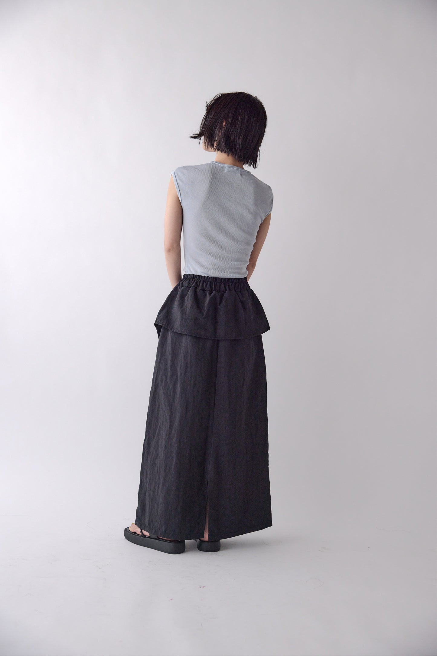 Double Wrap Button Skirt