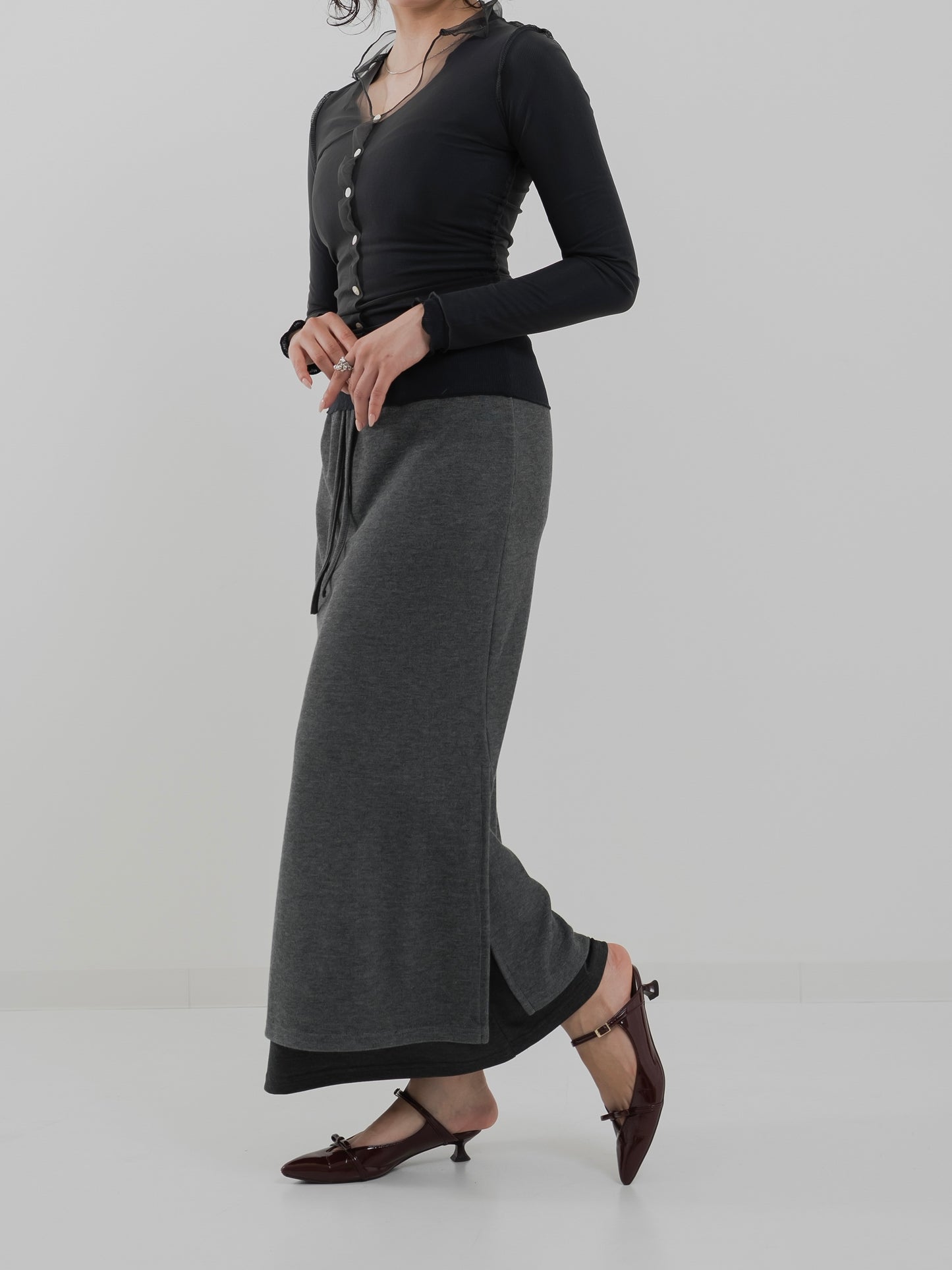 Double Layer Long Skirt