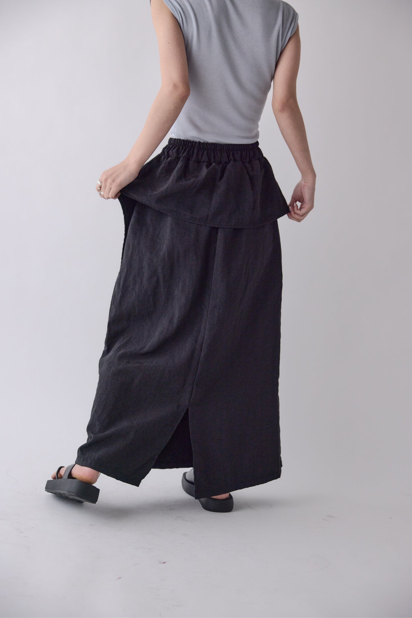Double Wrap Button Skirt