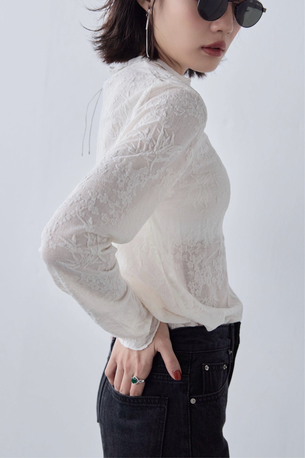Sheer Lace Top