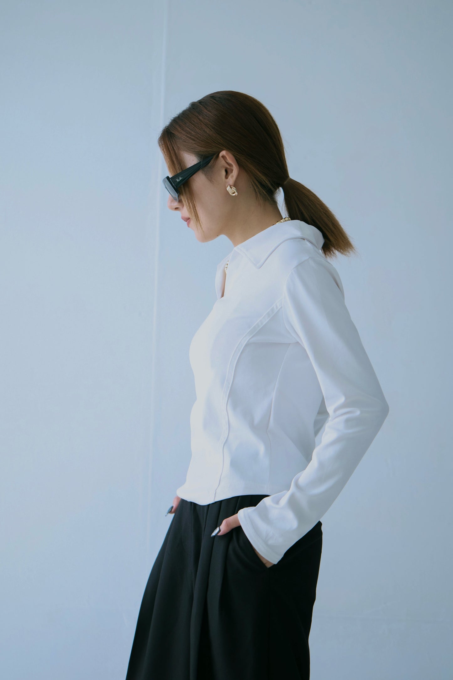 Two-line Collared Shirt