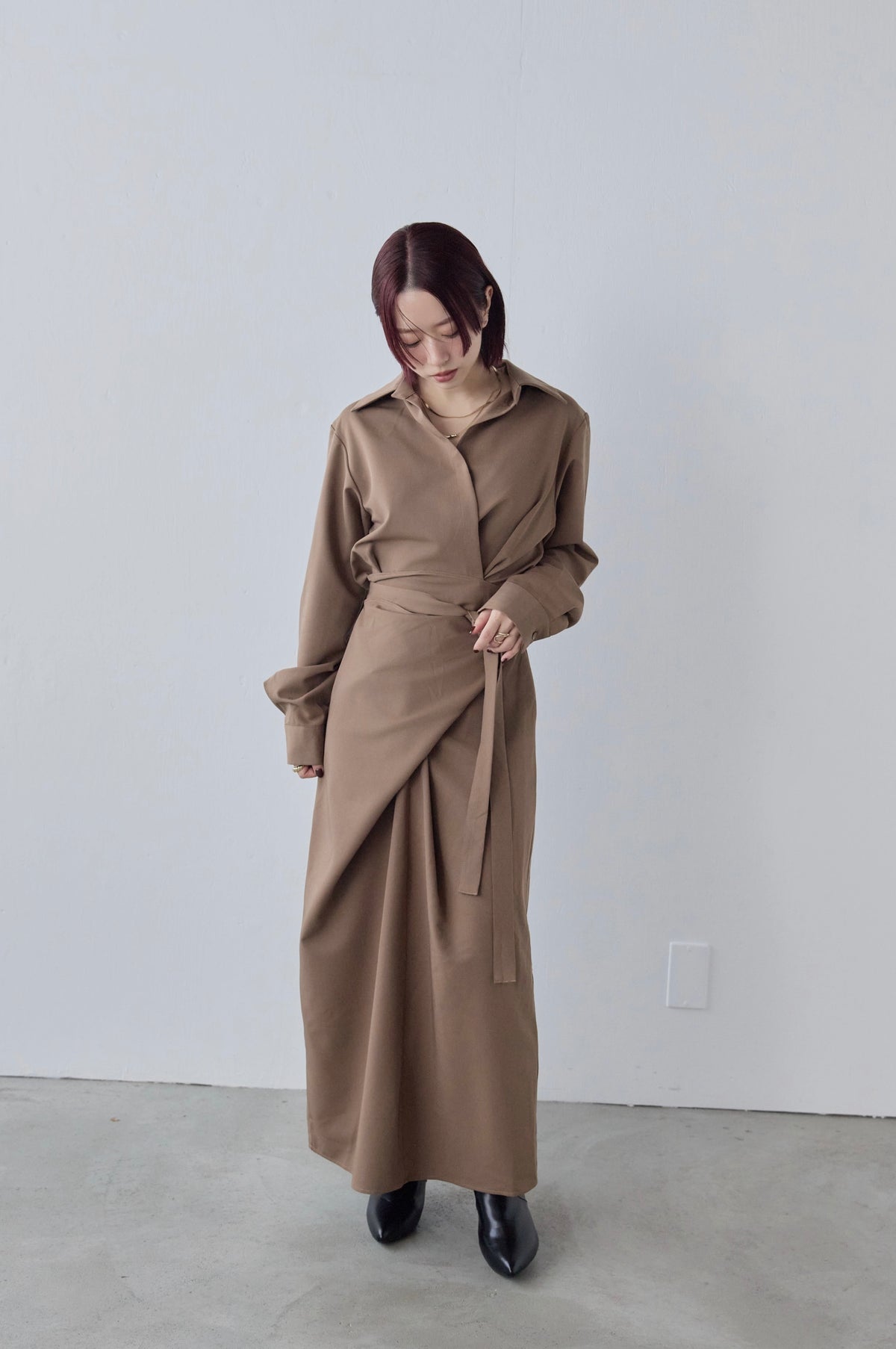 Wrap Shirt Dress