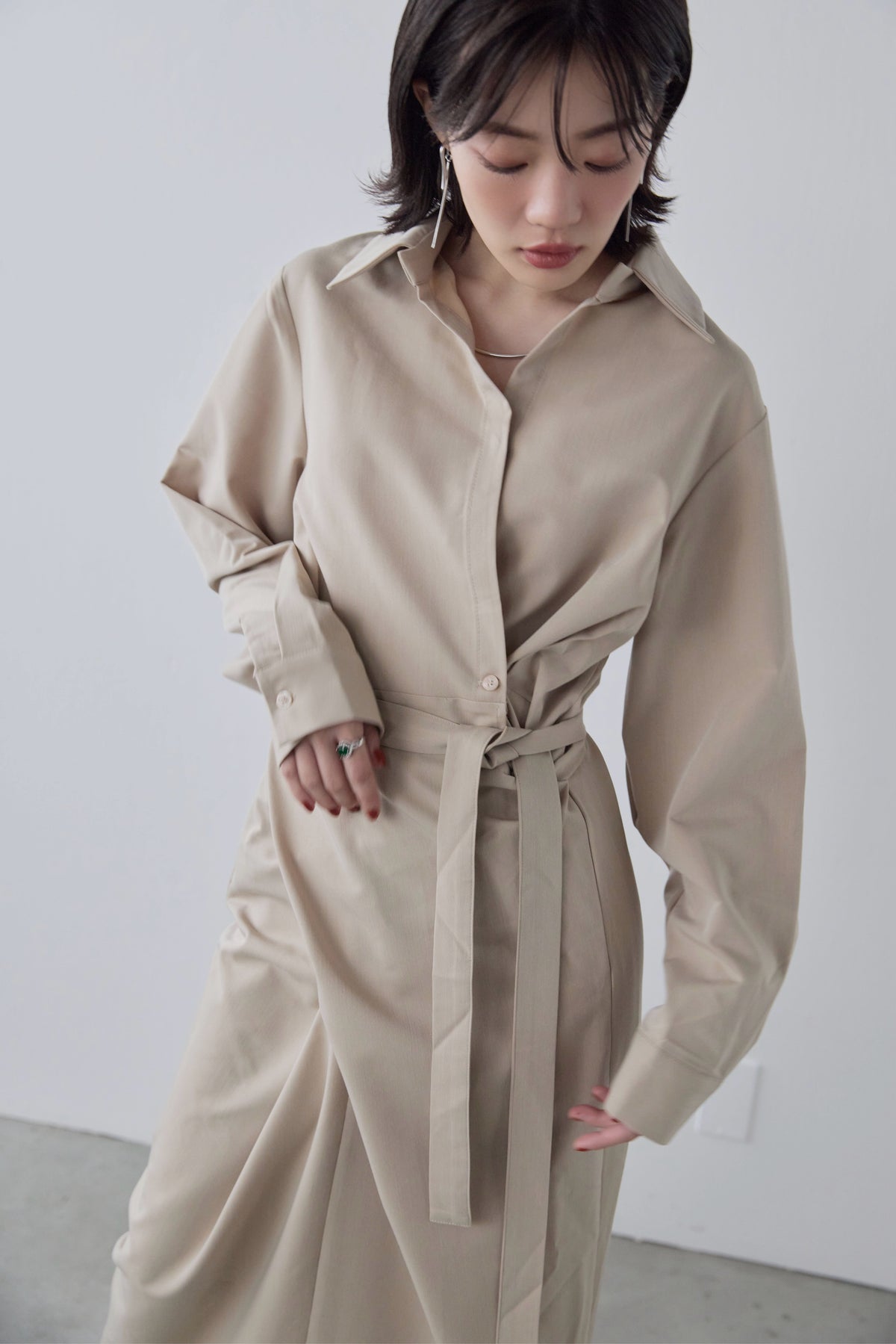 Wrap Shirt Dress