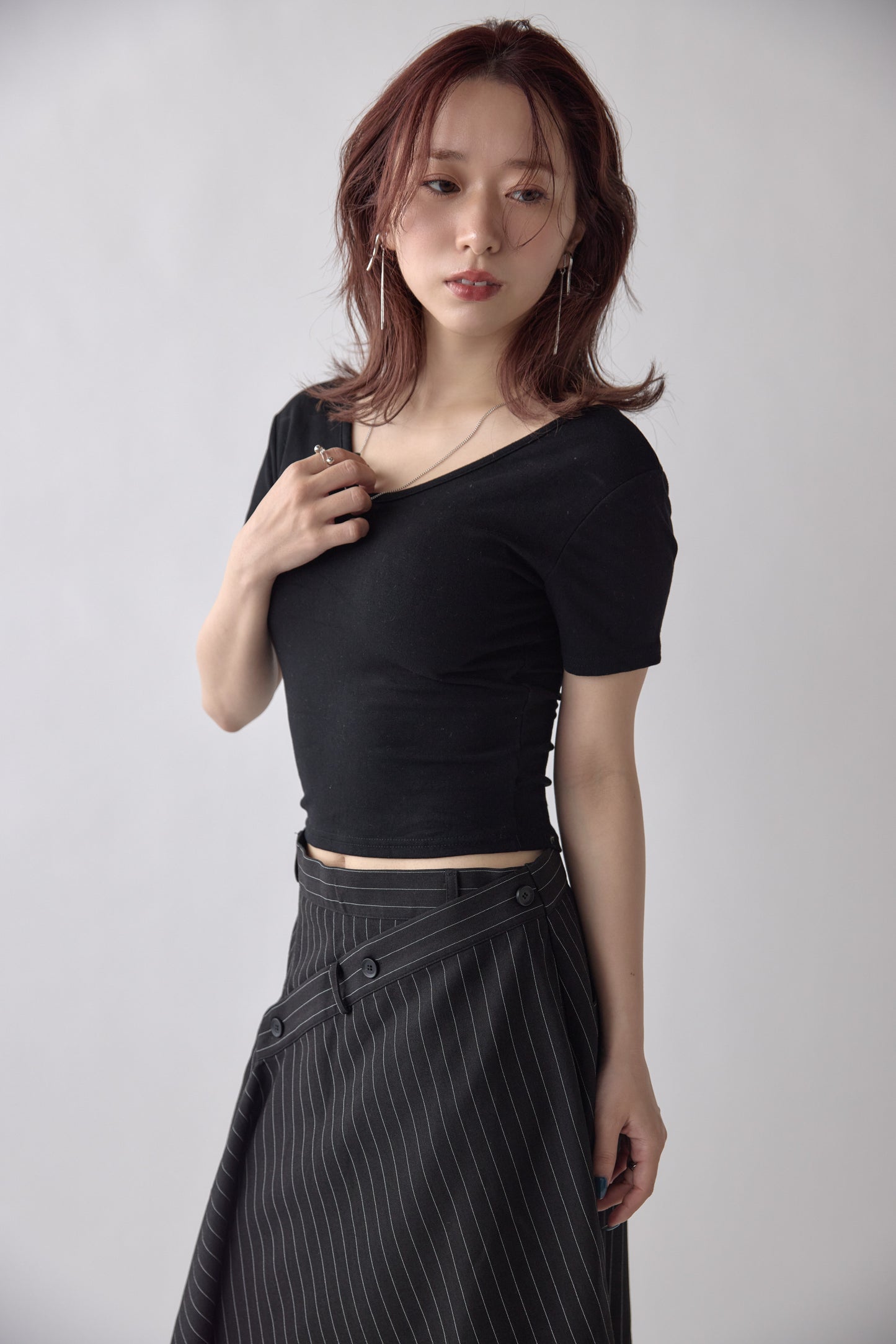 Padded Cropped T-shirt　