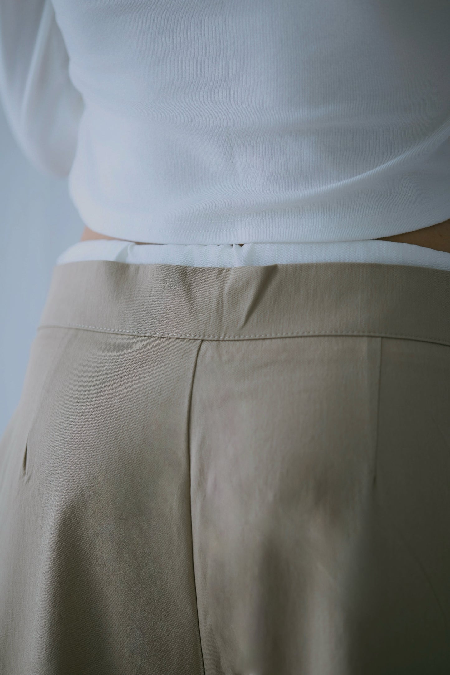 Waist Layered Slacks Pants