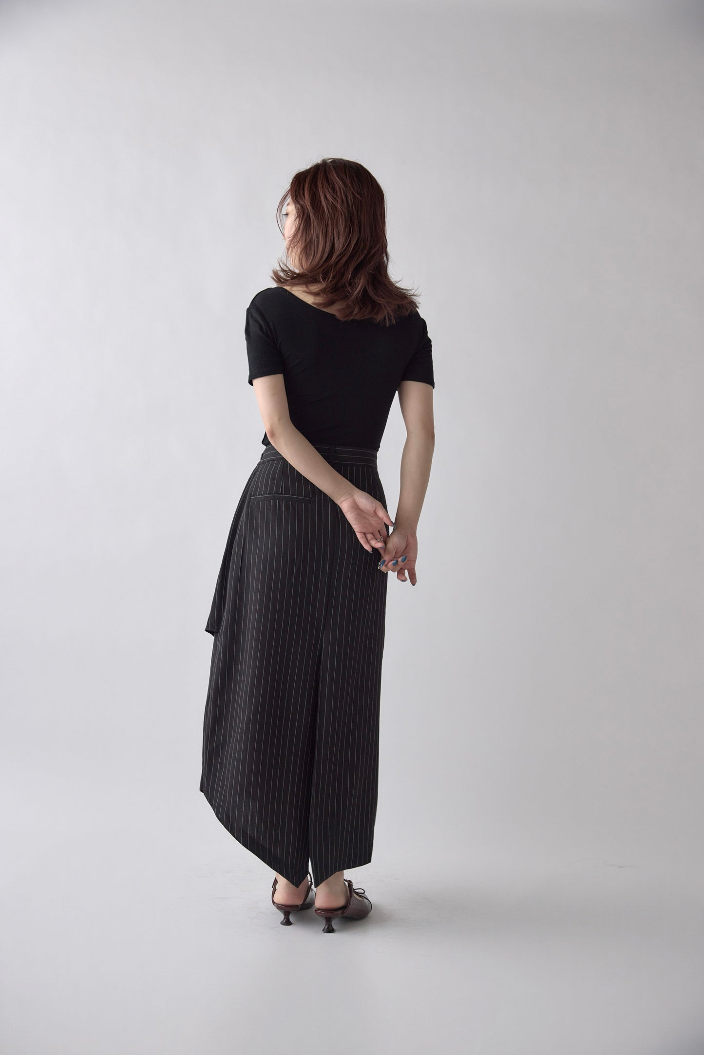 Asymmetry Wrap Skirt