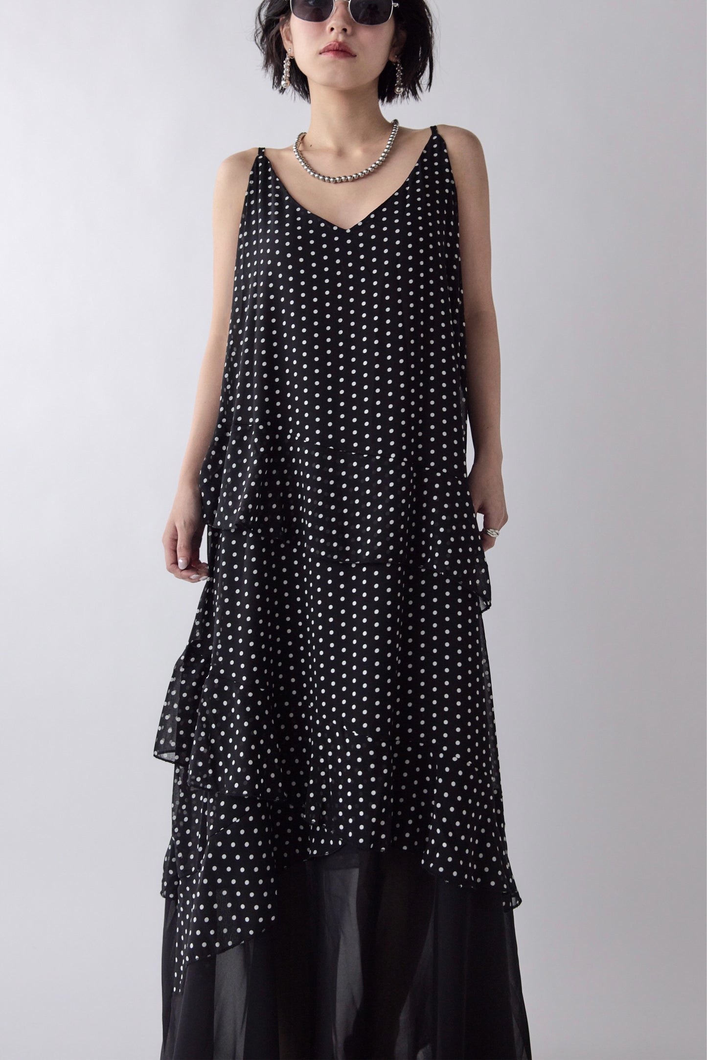 Dot Chiffon Cami Dress