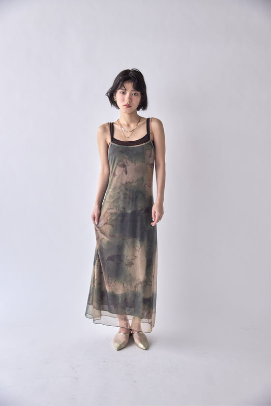 Layered Marble Cami Dress
