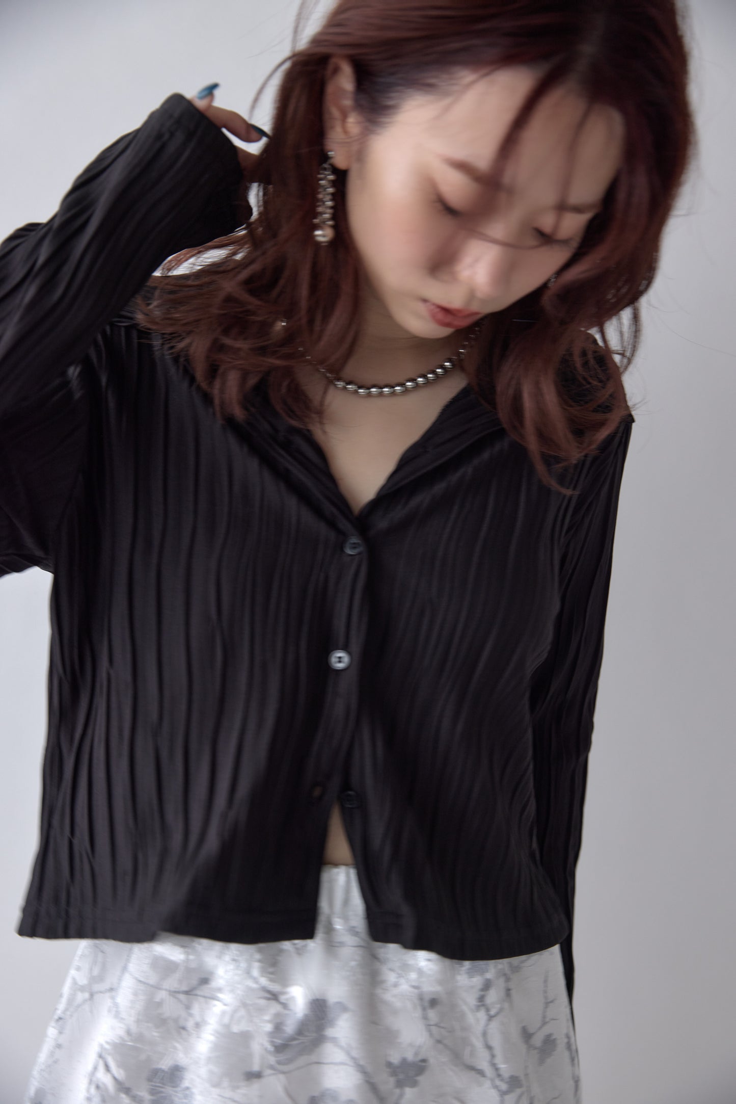 Striped Pleated Shirt