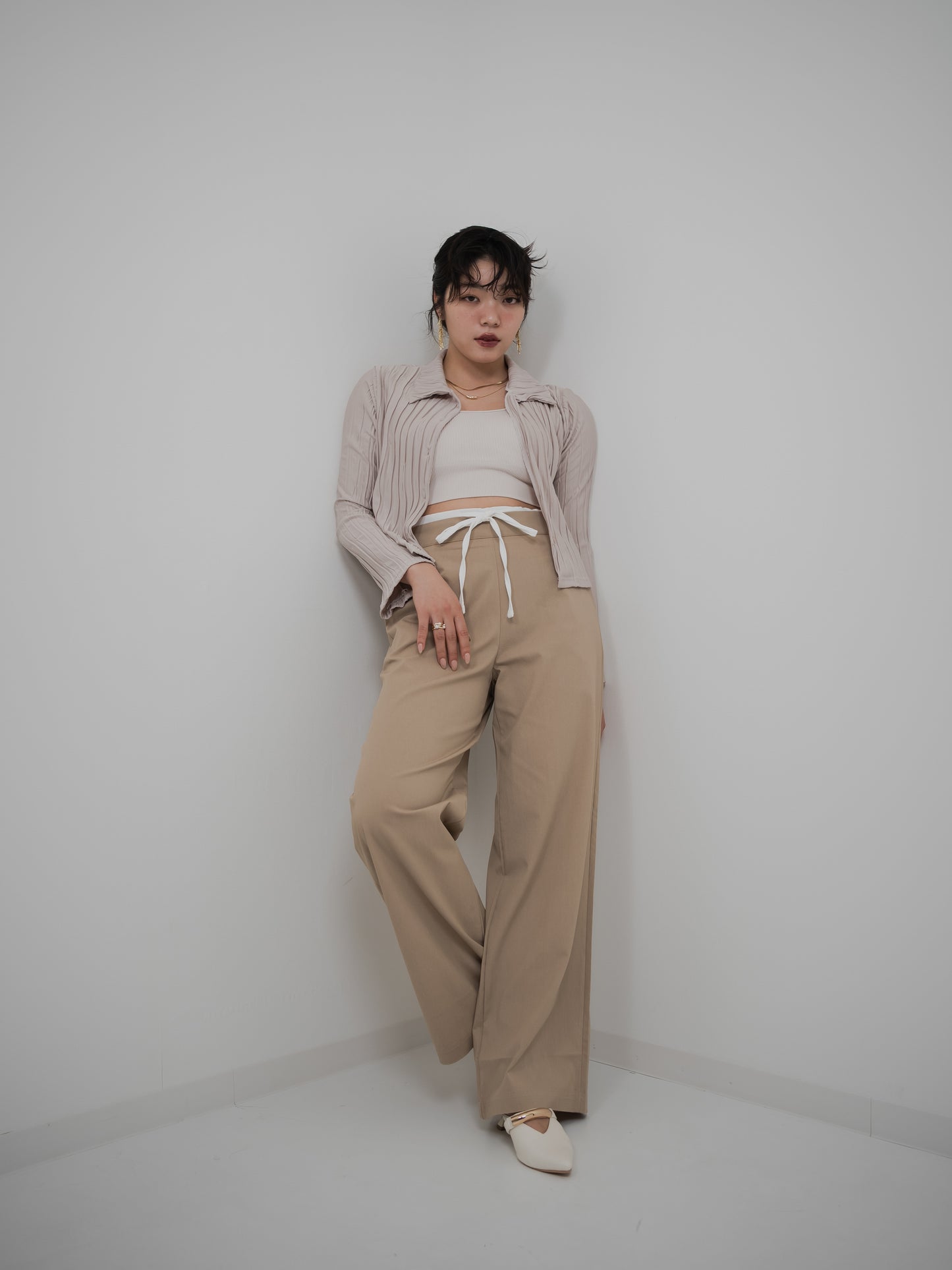 Striped Pleated Shirt