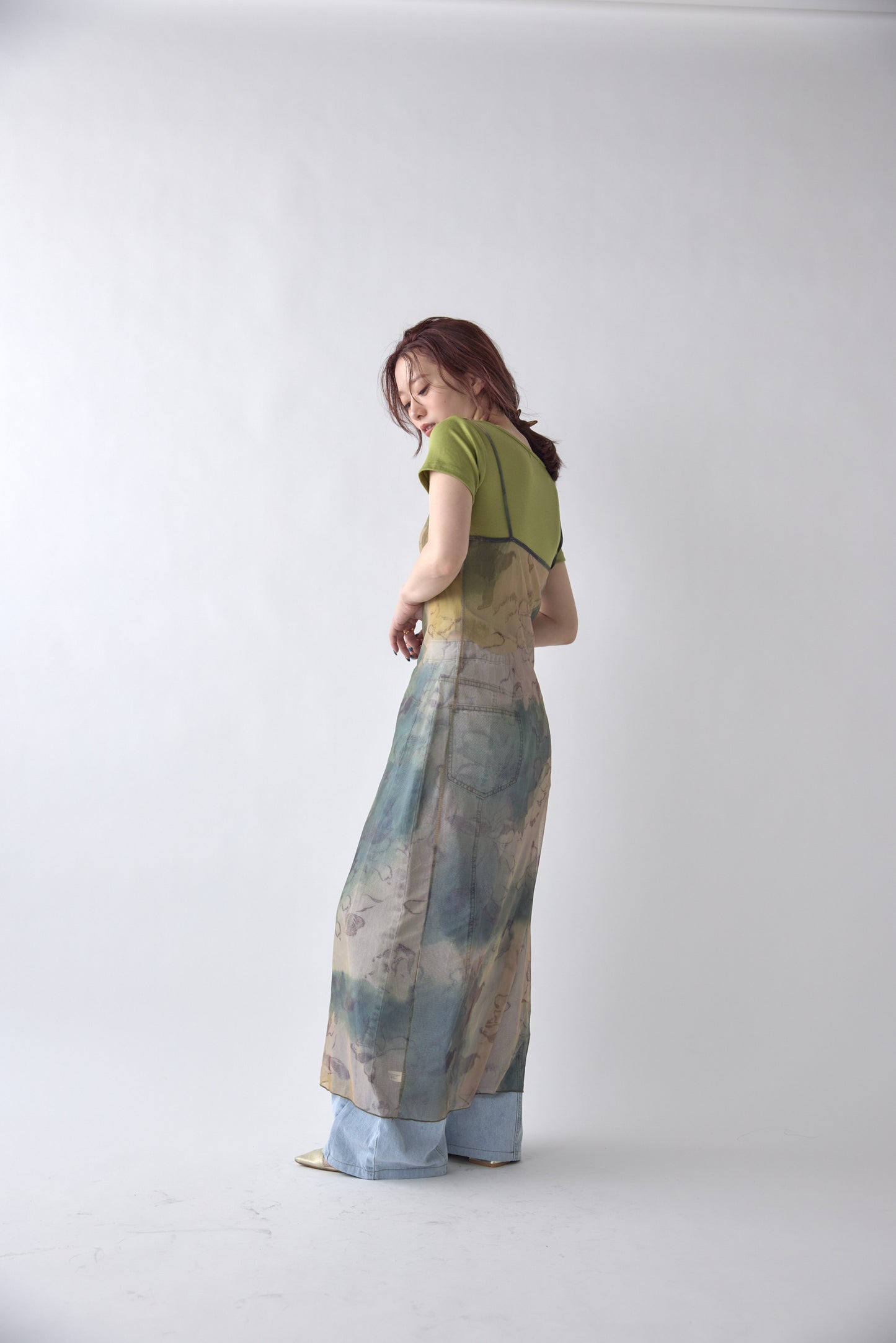Layered Marble Cami Dress