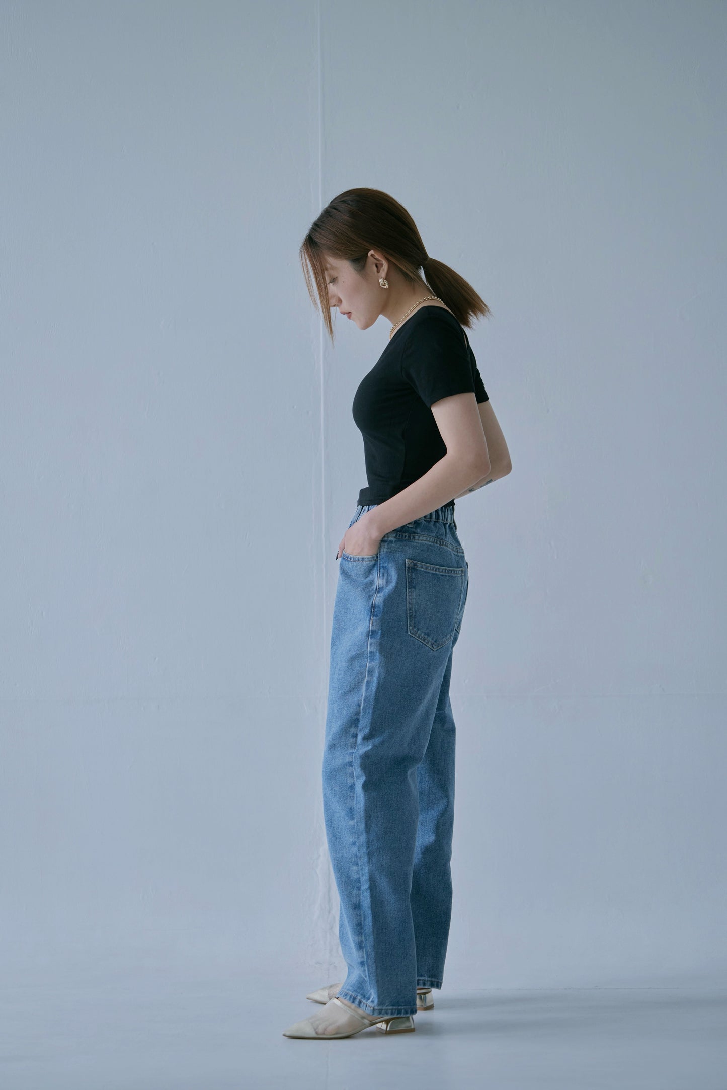 Padded Cropped T-shirt　