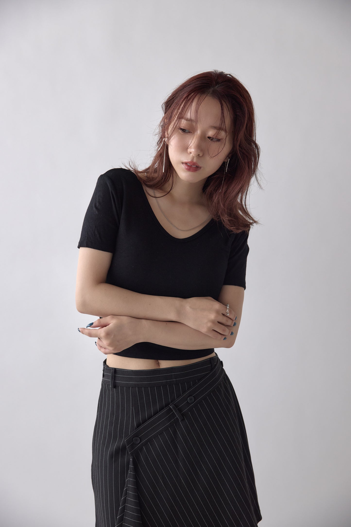 Padded Cropped T-shirt　