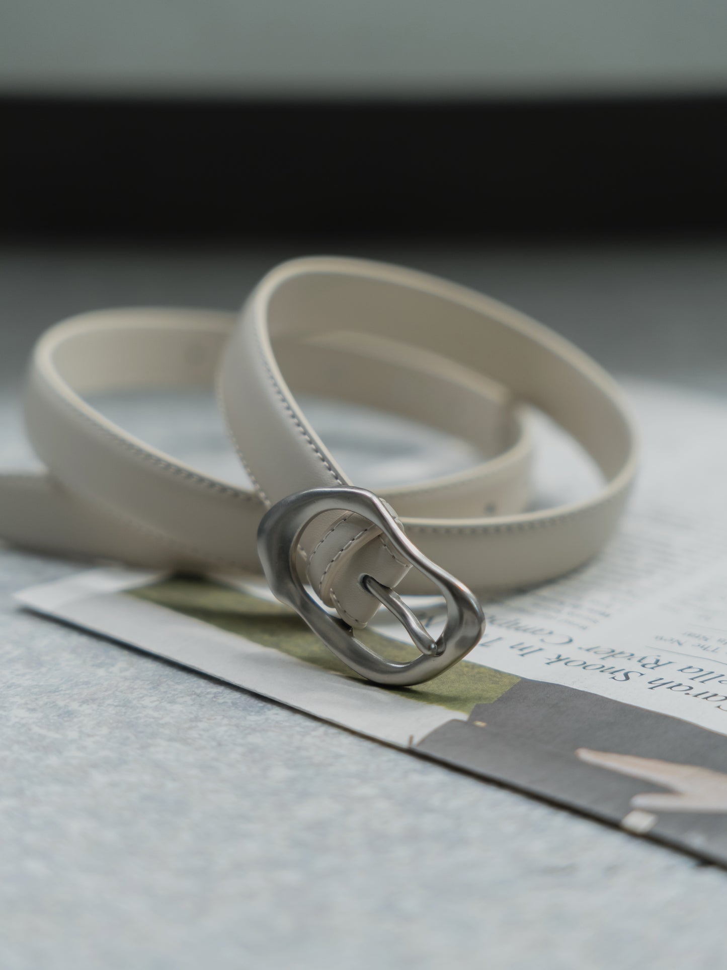 Silver Curve Belt