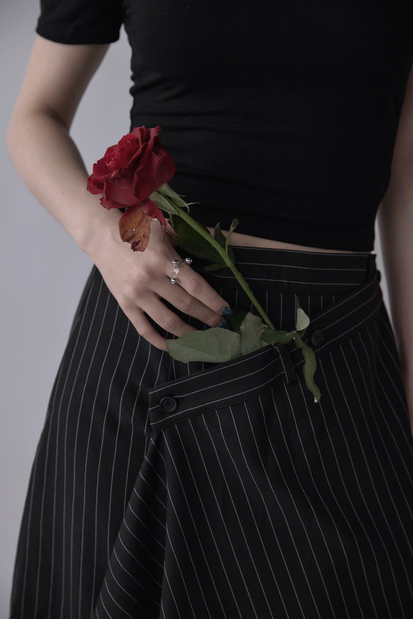 Asymmetry Wrap Skirt
