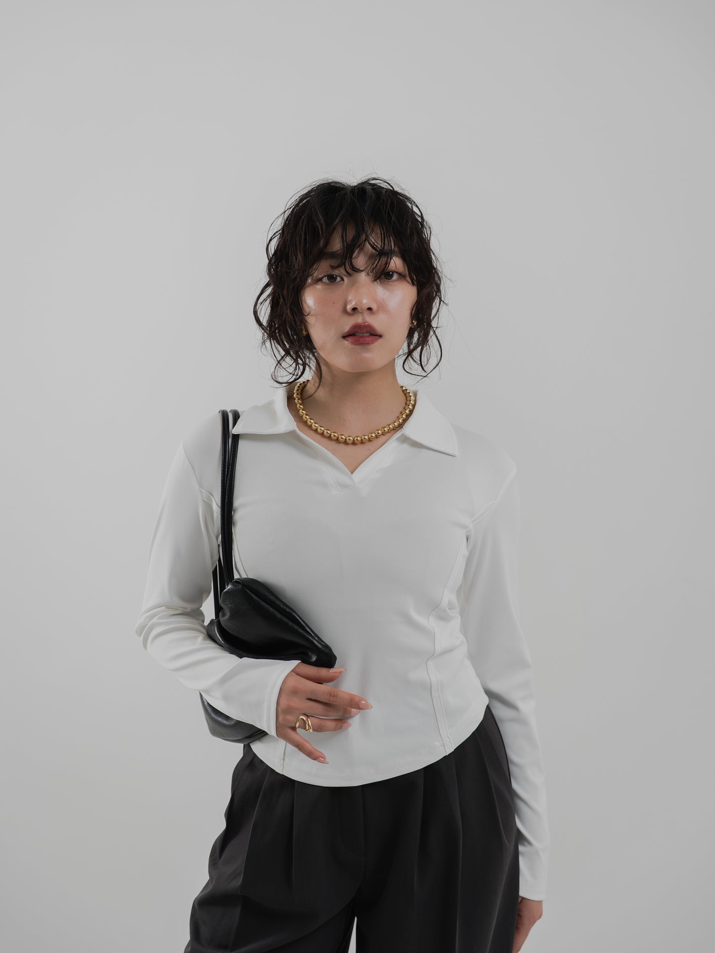 Two-line Collared Shirt