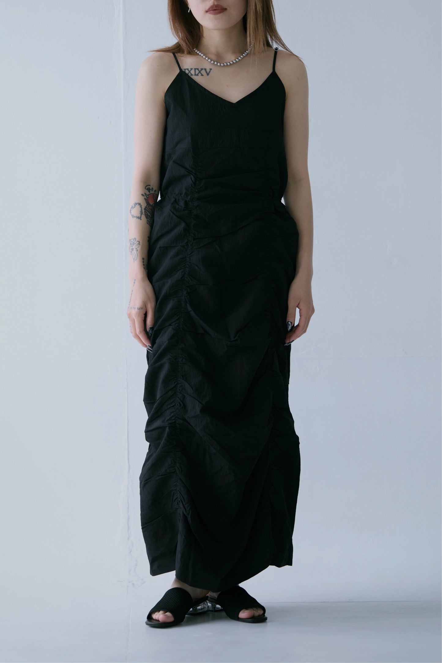 Adjustable Shirred Dress