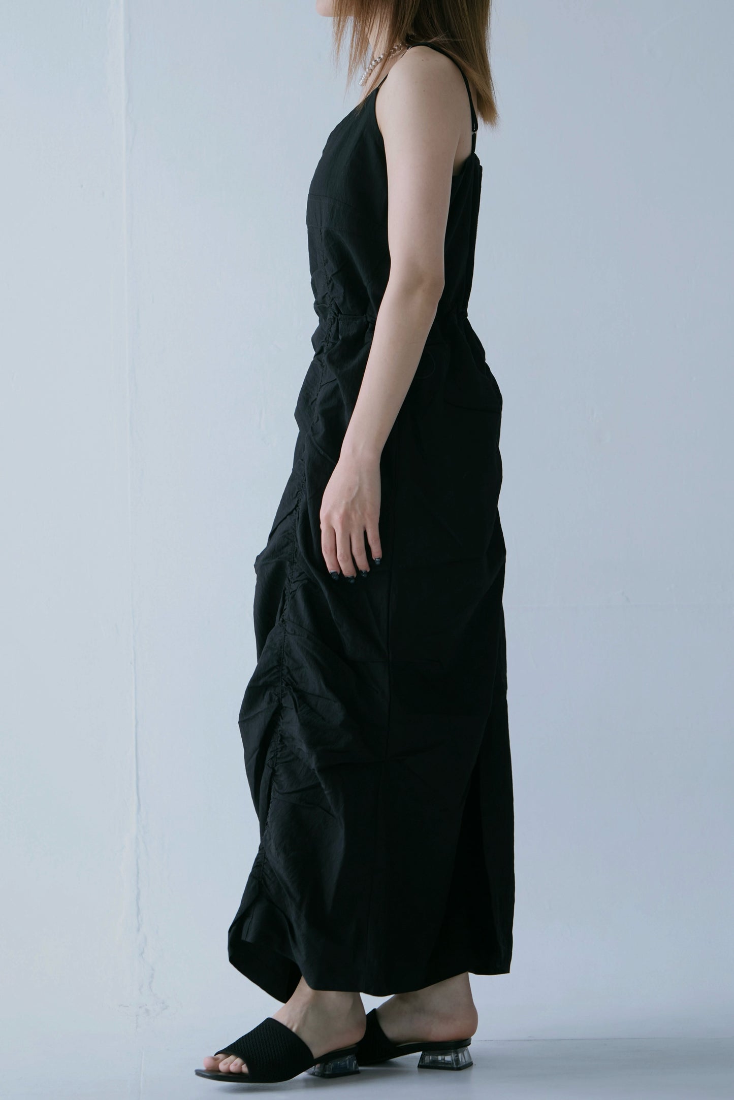 Adjustable Shirred Dress