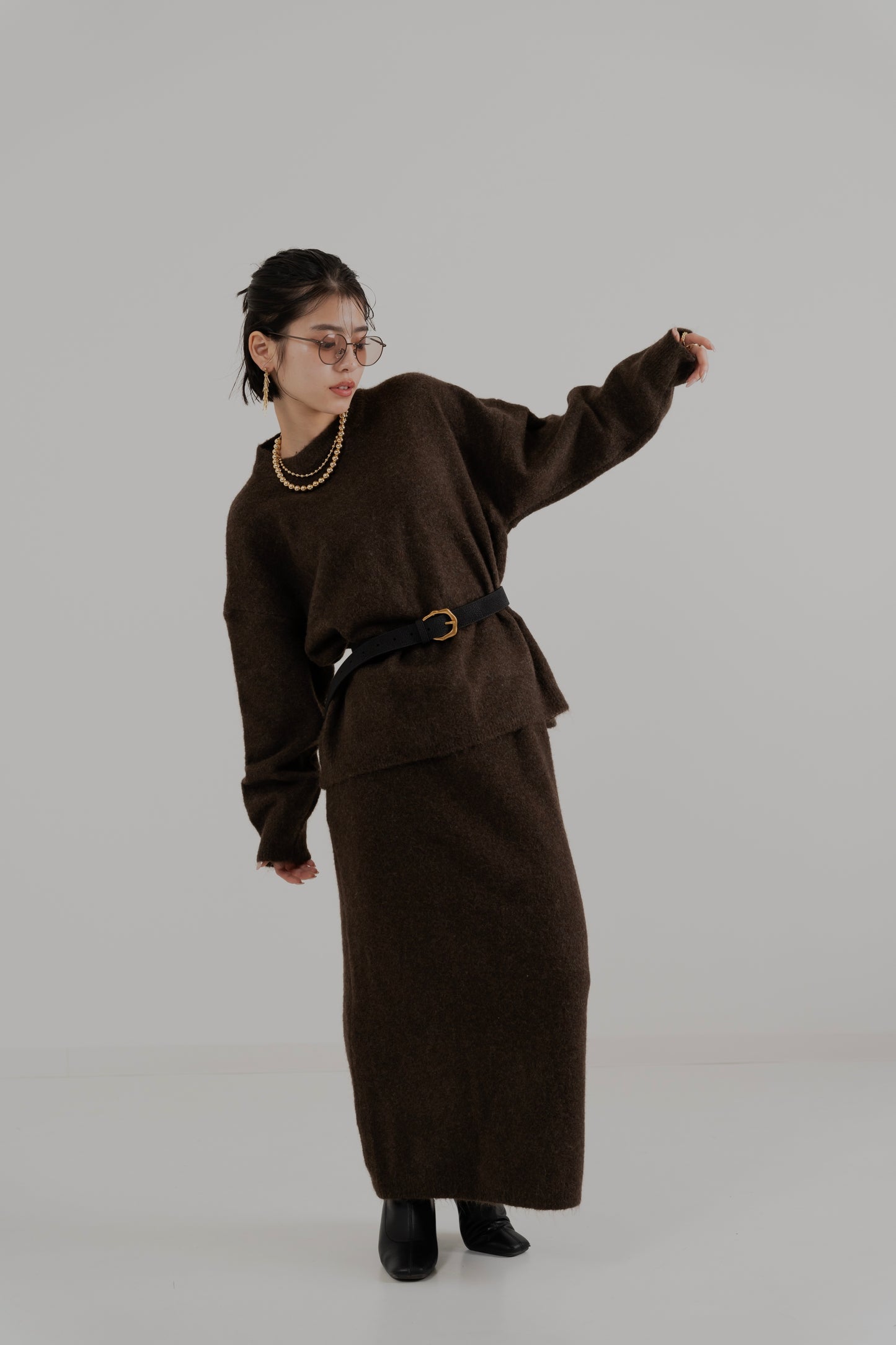 Modern Snood Knit Set – 3 Piece