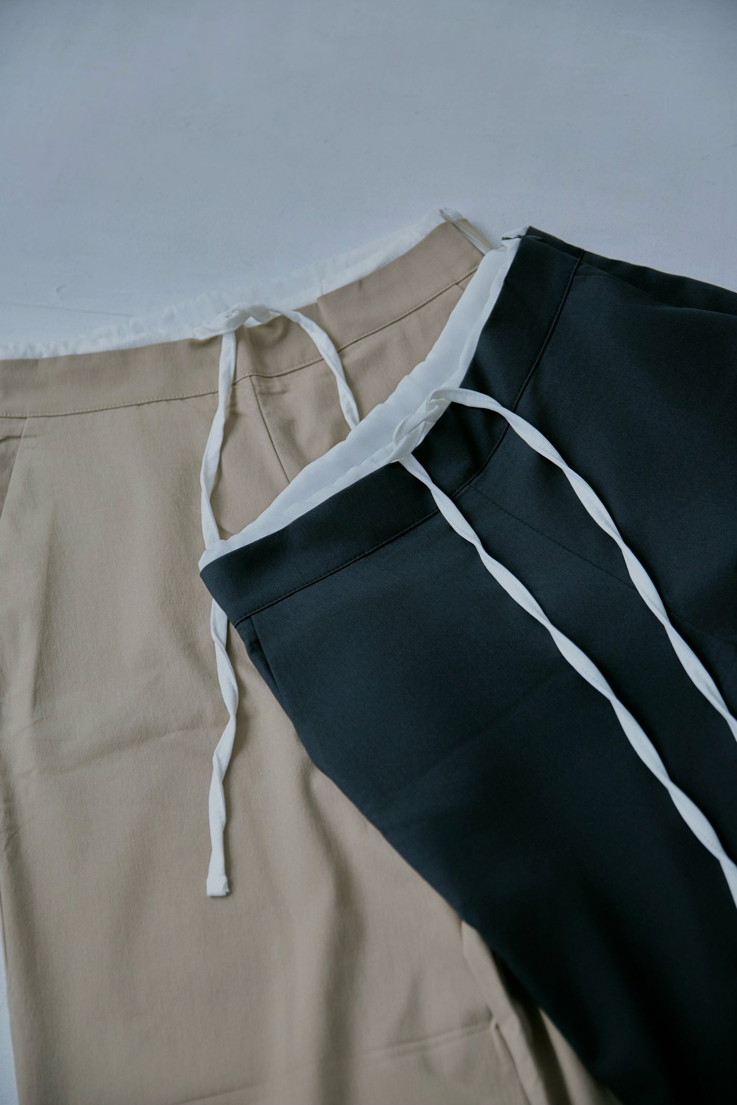 Waist Layered Slacks Pants