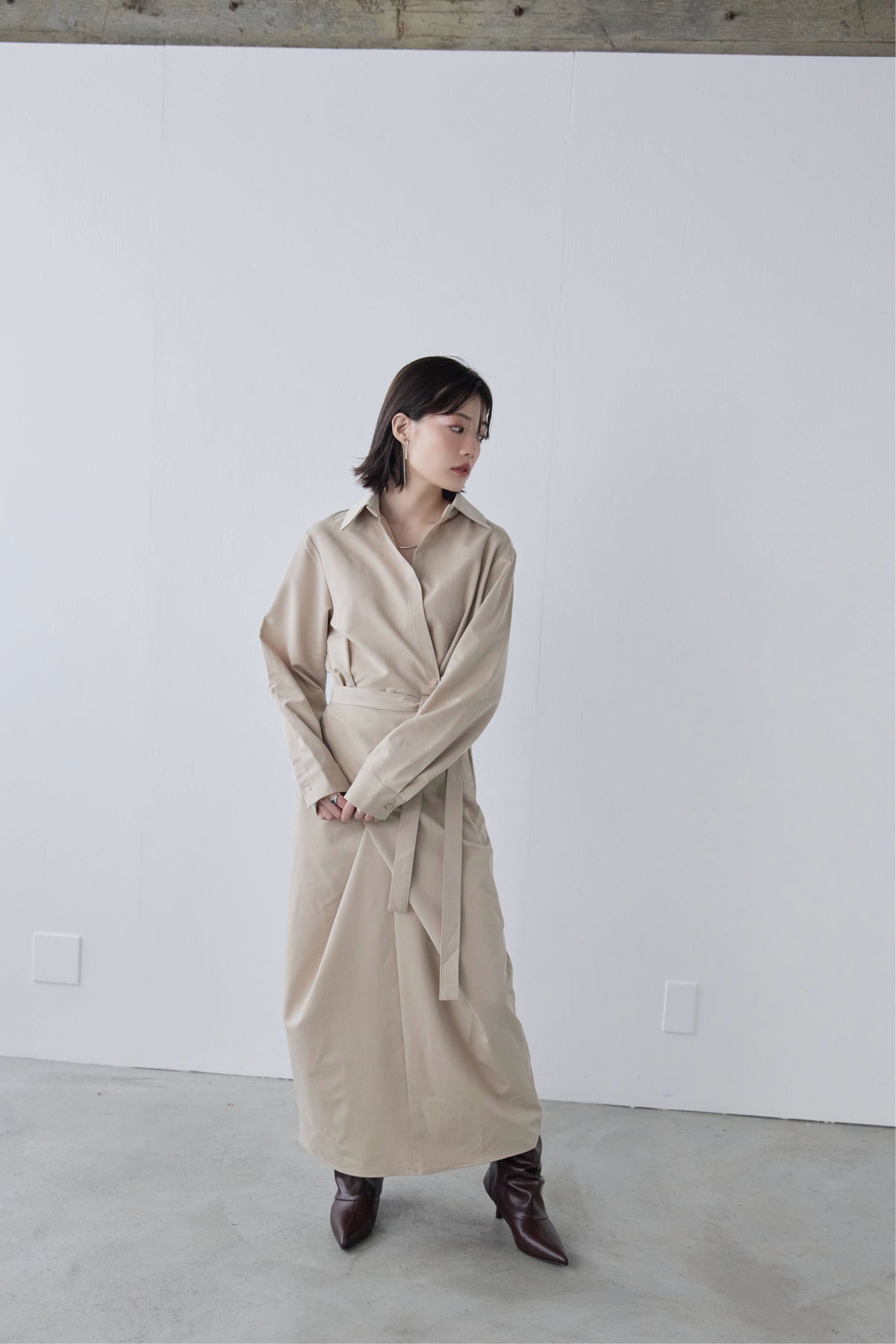 Wrap Shirt Dress