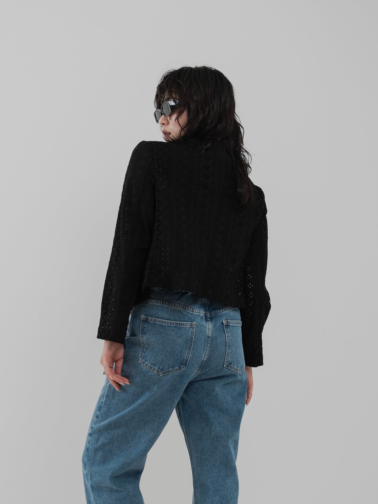 Embroidered lace jacket