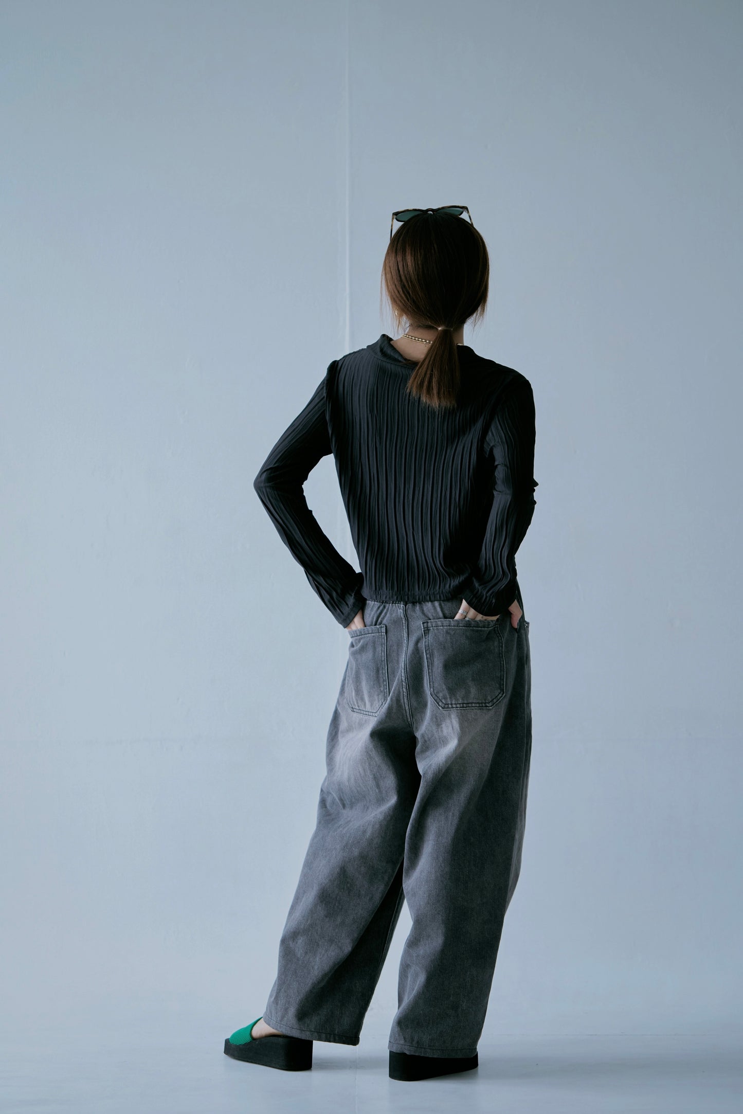 Striped Pleated Shirt