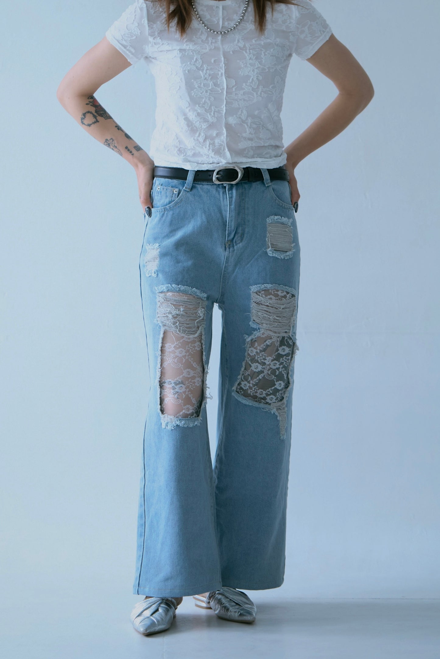 Silver Curve Belt