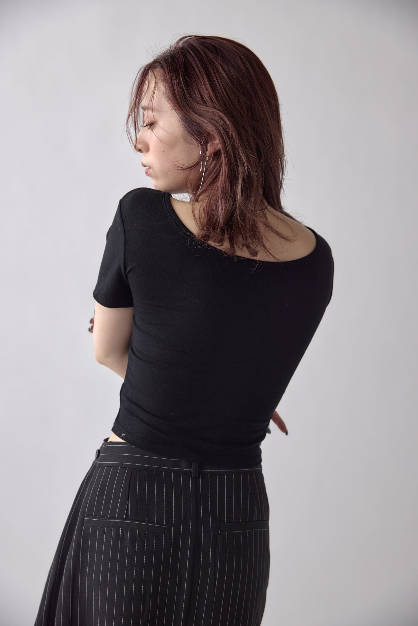 Padded Cropped T-shirt　