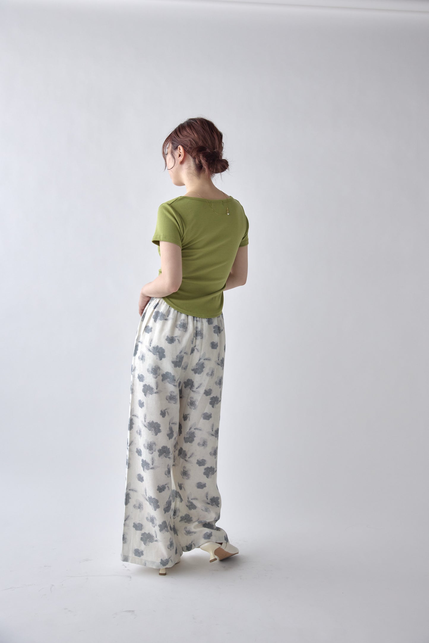 Soft Flower Easy Pants