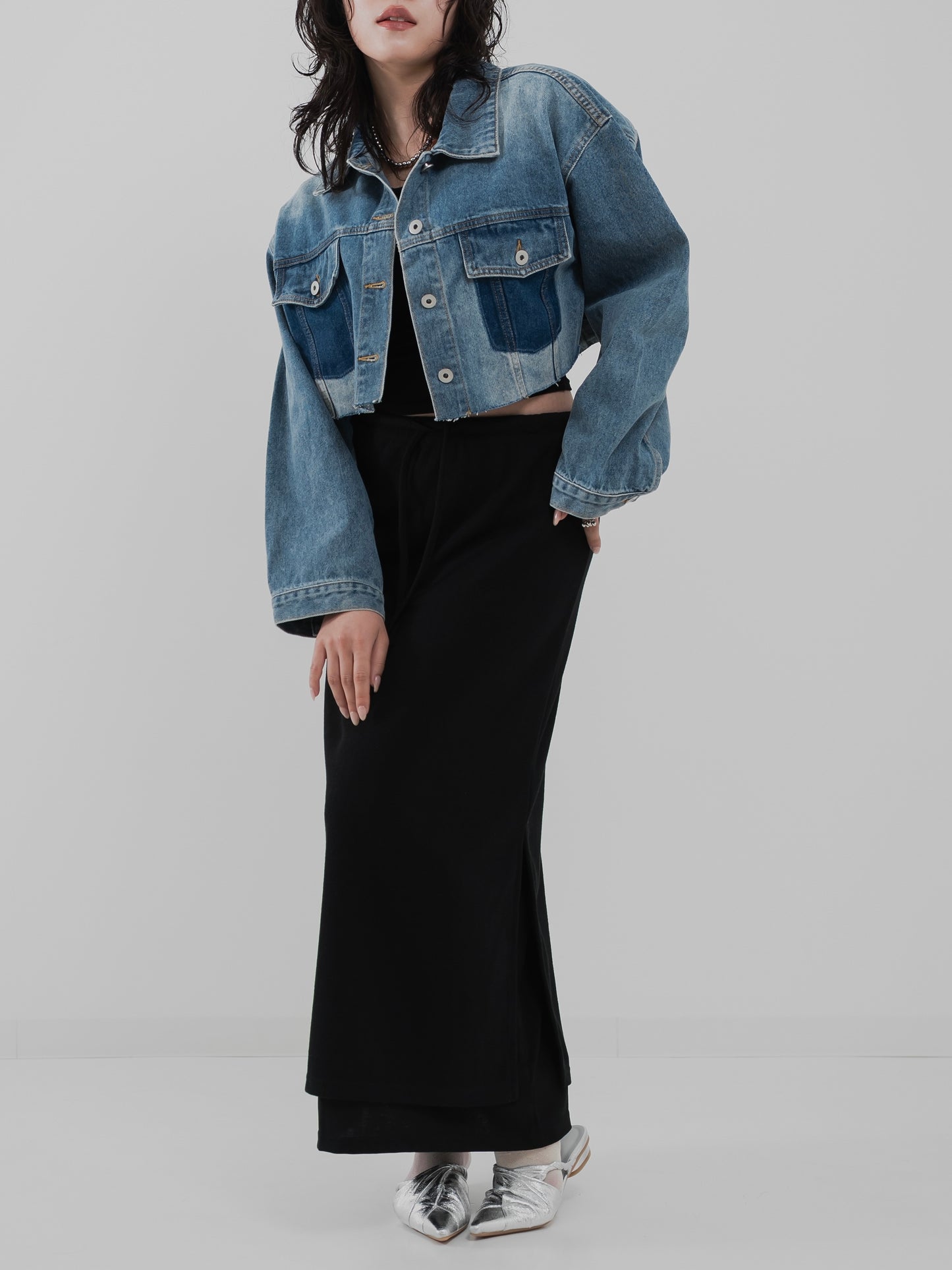 Cropped Denim Jacket