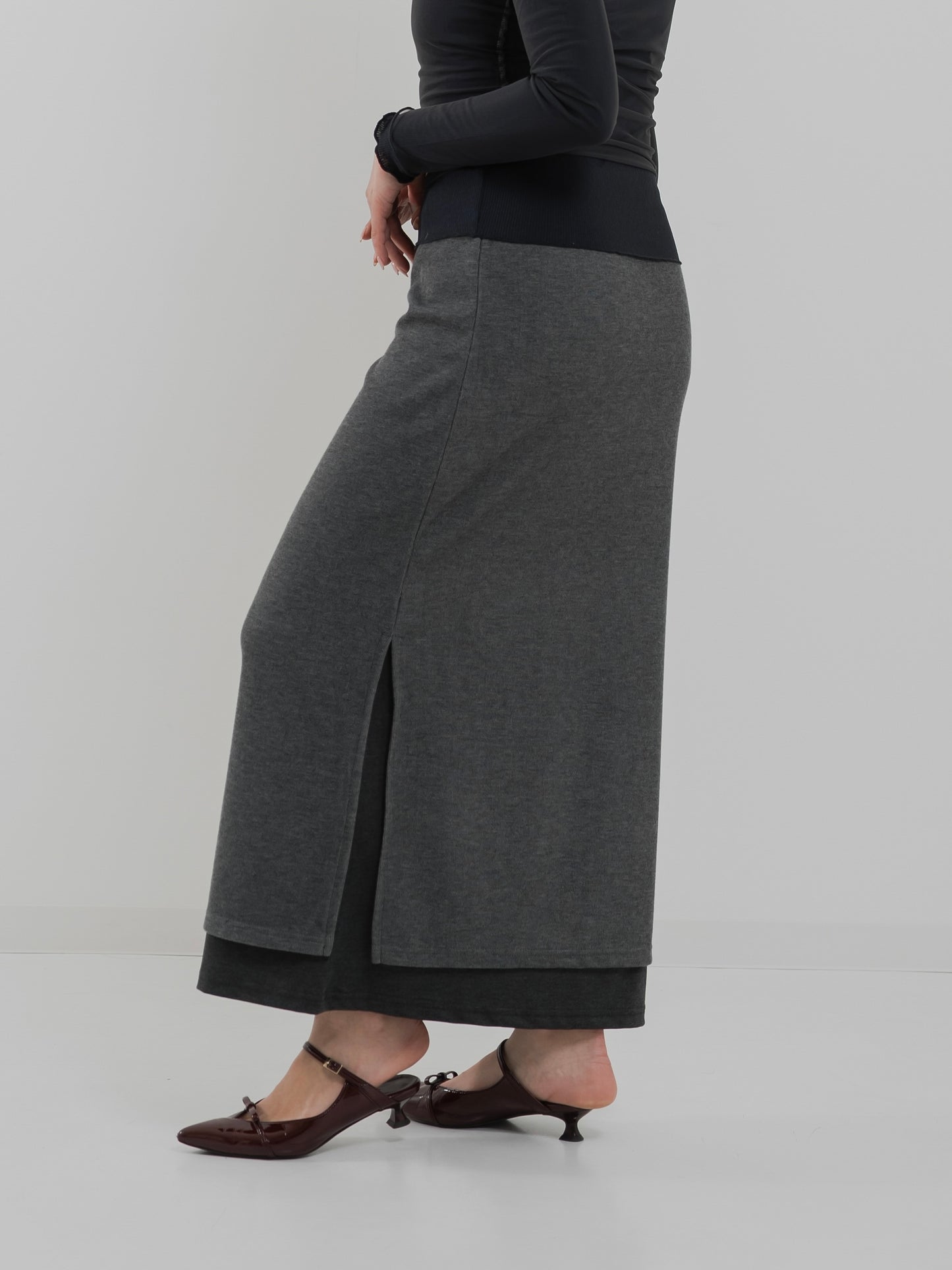 Double Layer Long Skirt