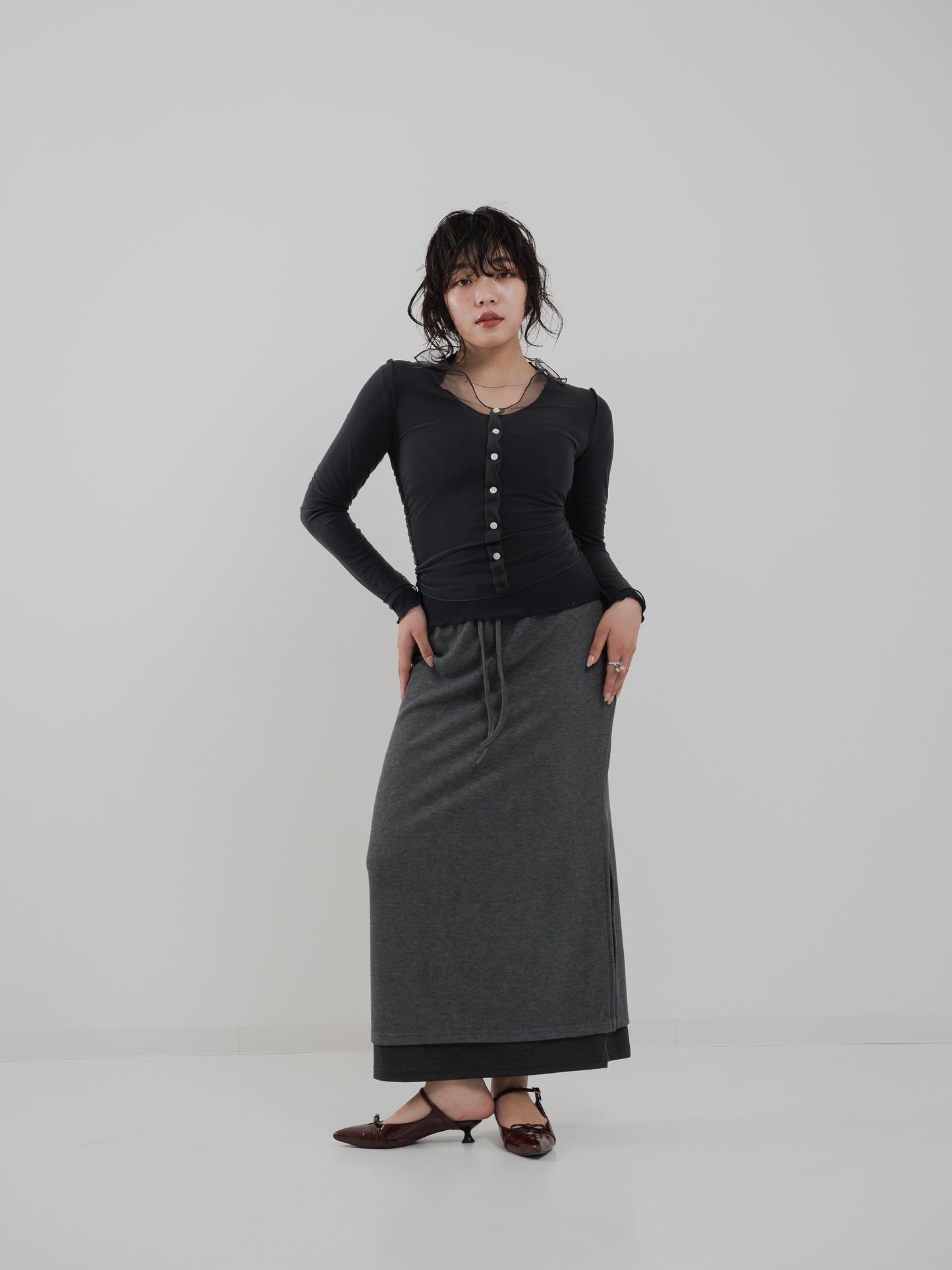 Double Layer Long Skirt