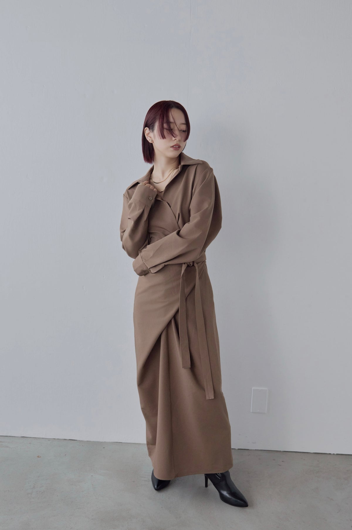 Wrap Shirt Dress