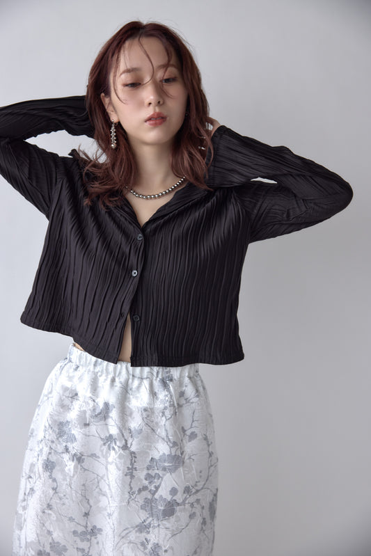 Striped Pleated Shirt