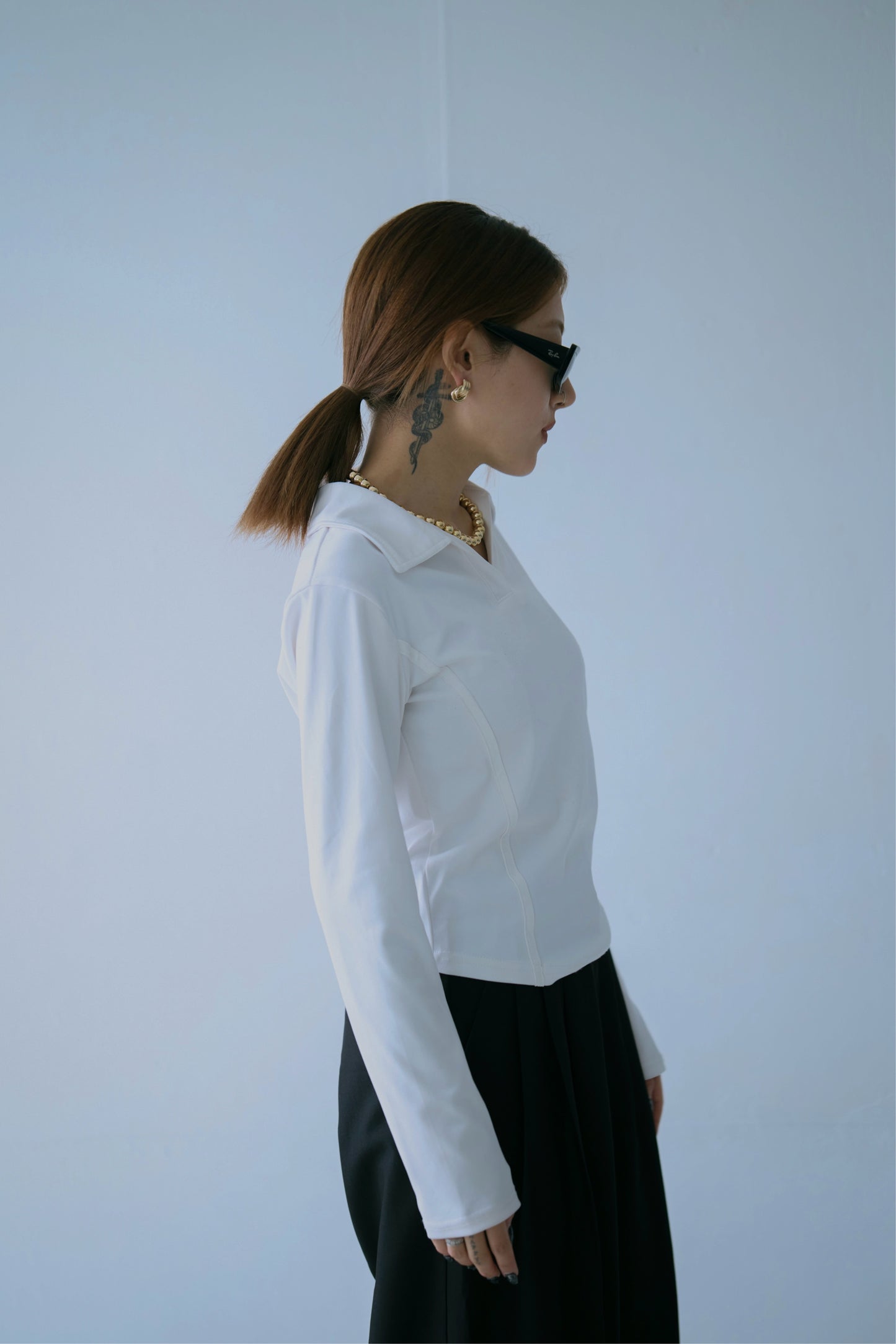 Two-line Collared Shirt