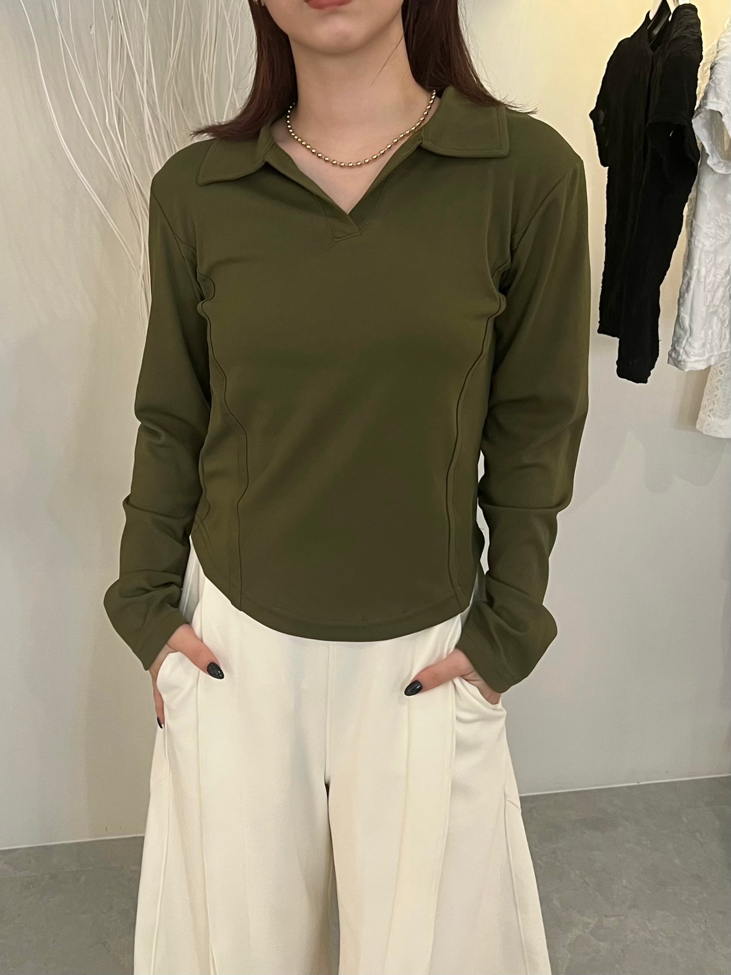 【サンプル】Two-line Collared Shirt