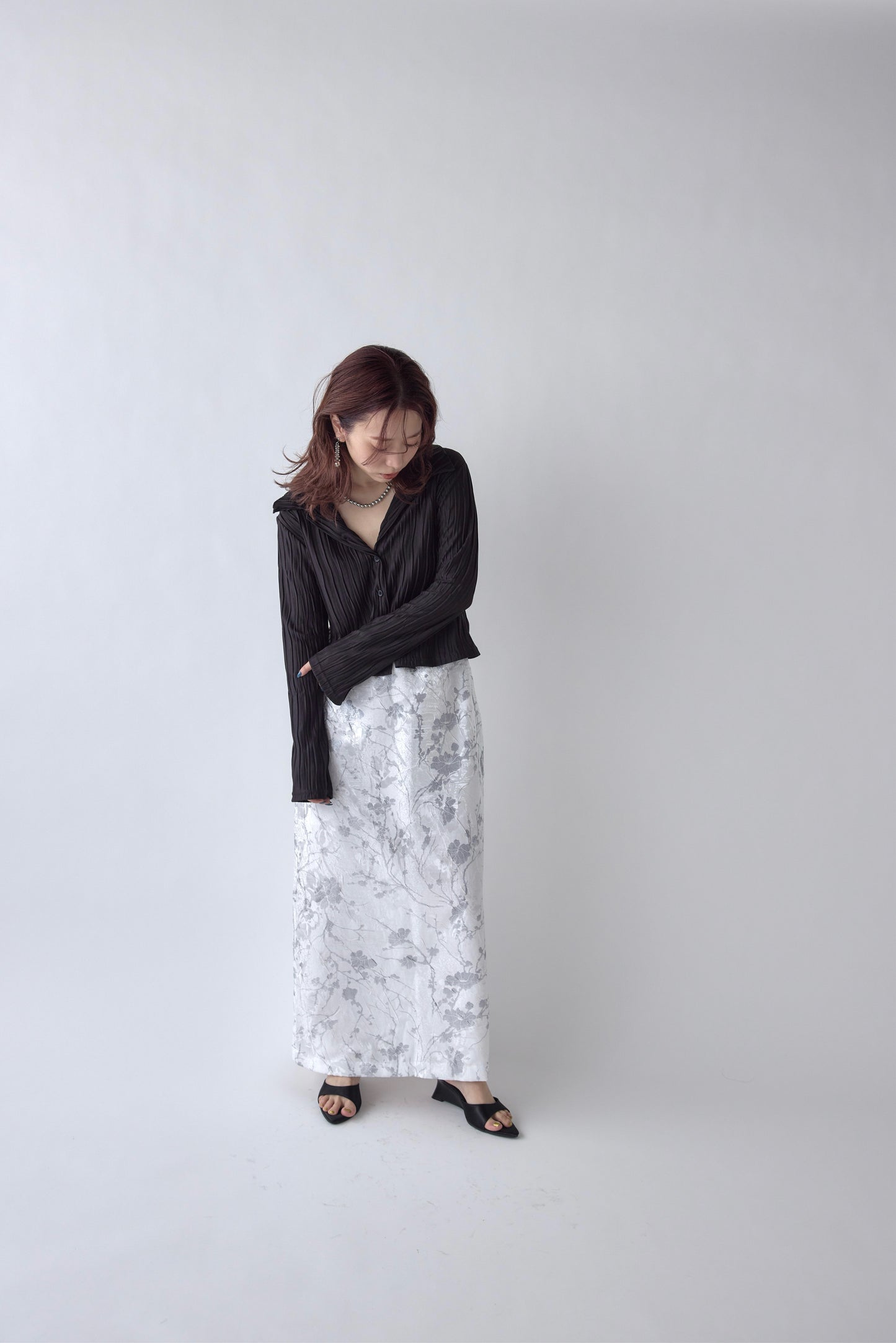 Striped Pleated Shirt