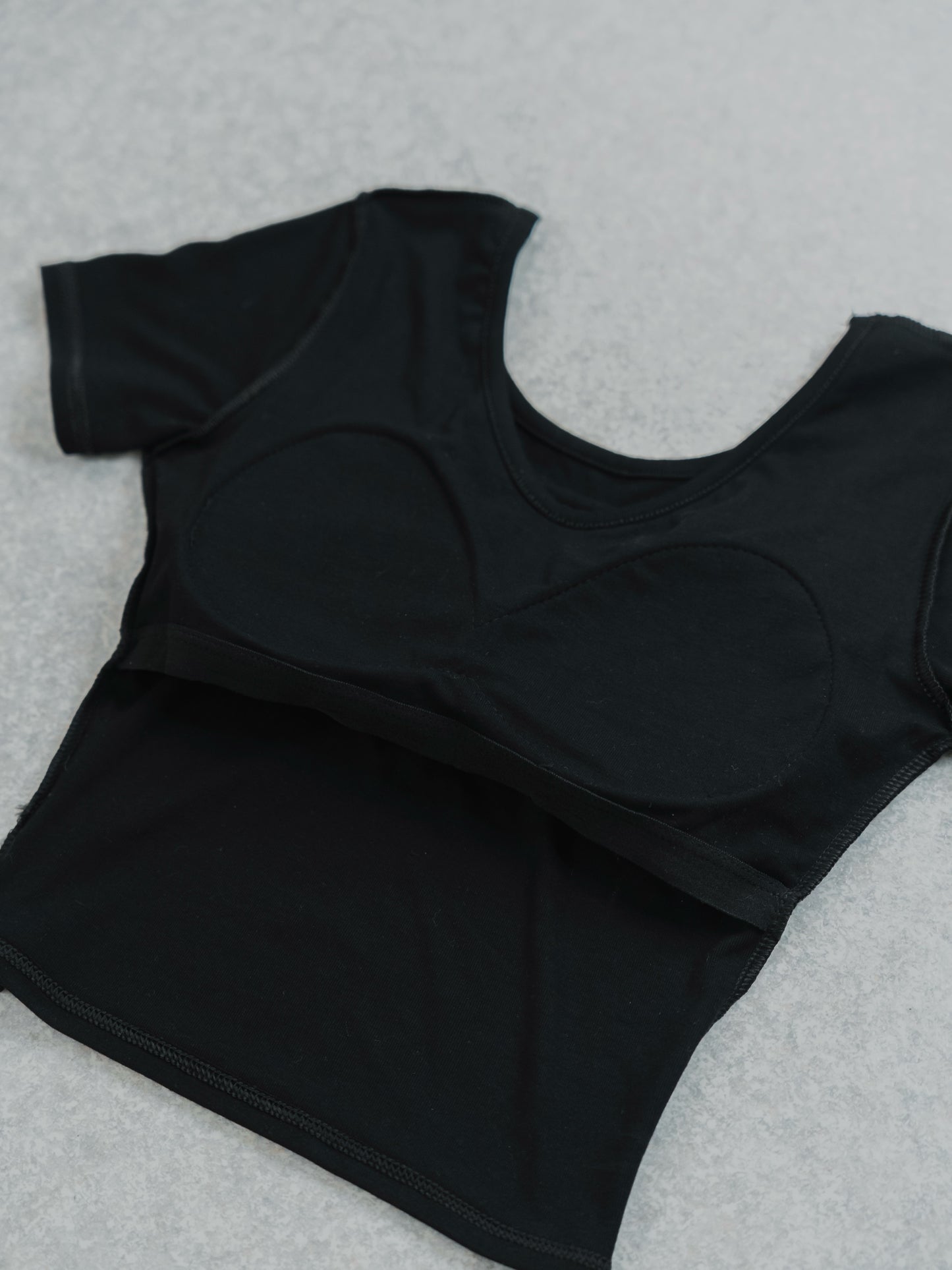 Padded Cropped T-shirt　