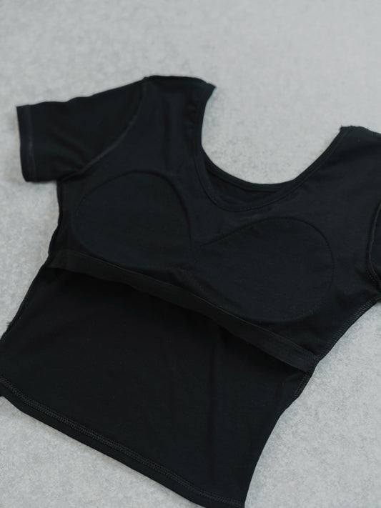 Padded Cropped T-shirt　