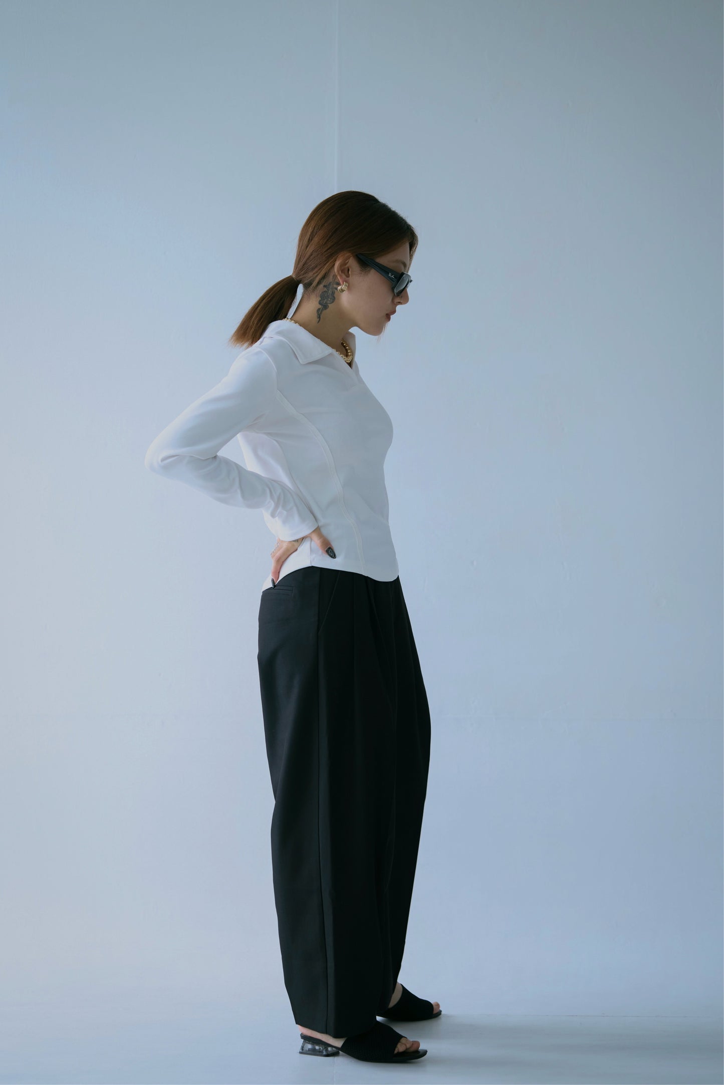 Two-line Collared Shirt