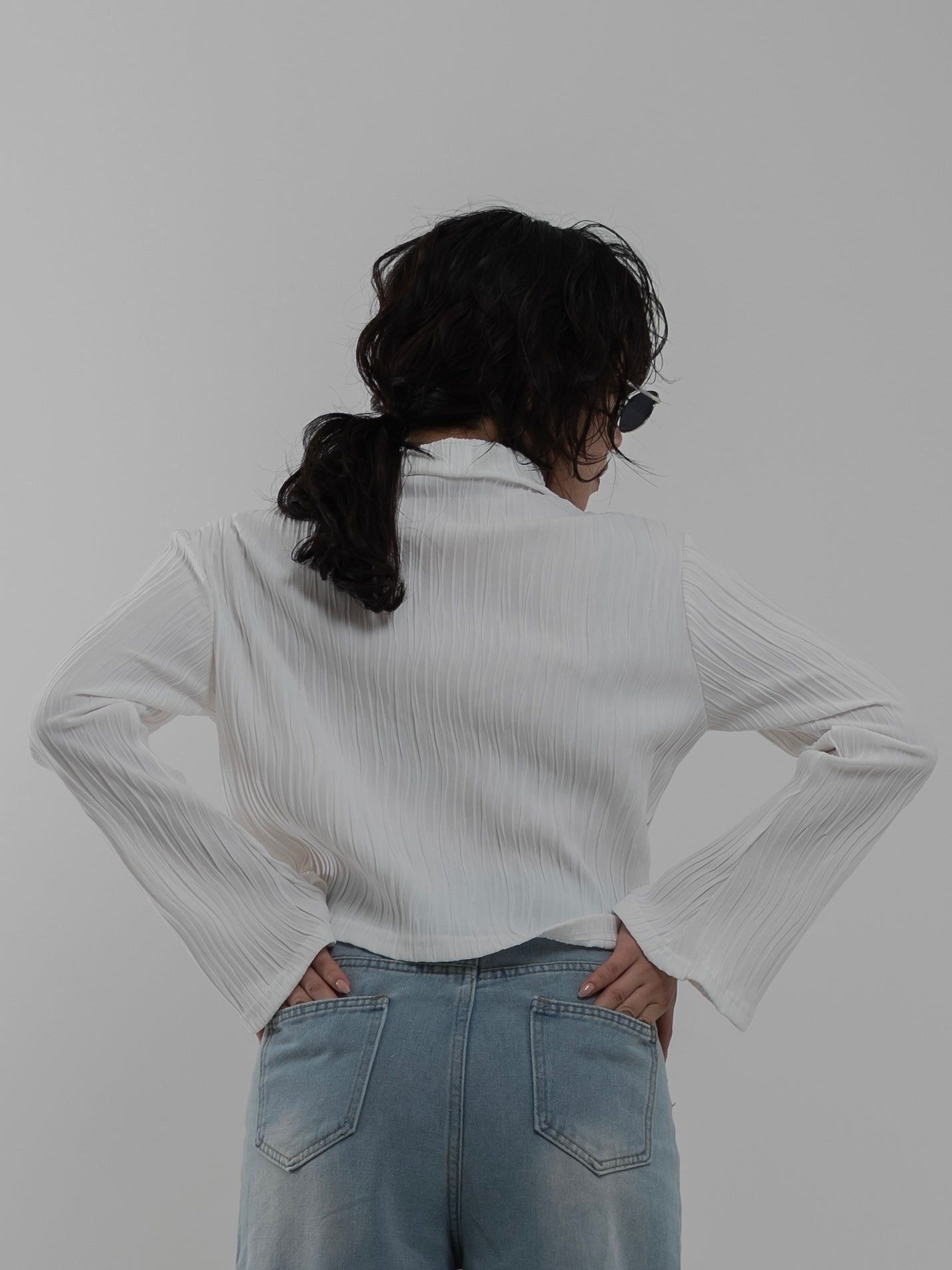 Striped Pleated Shirt