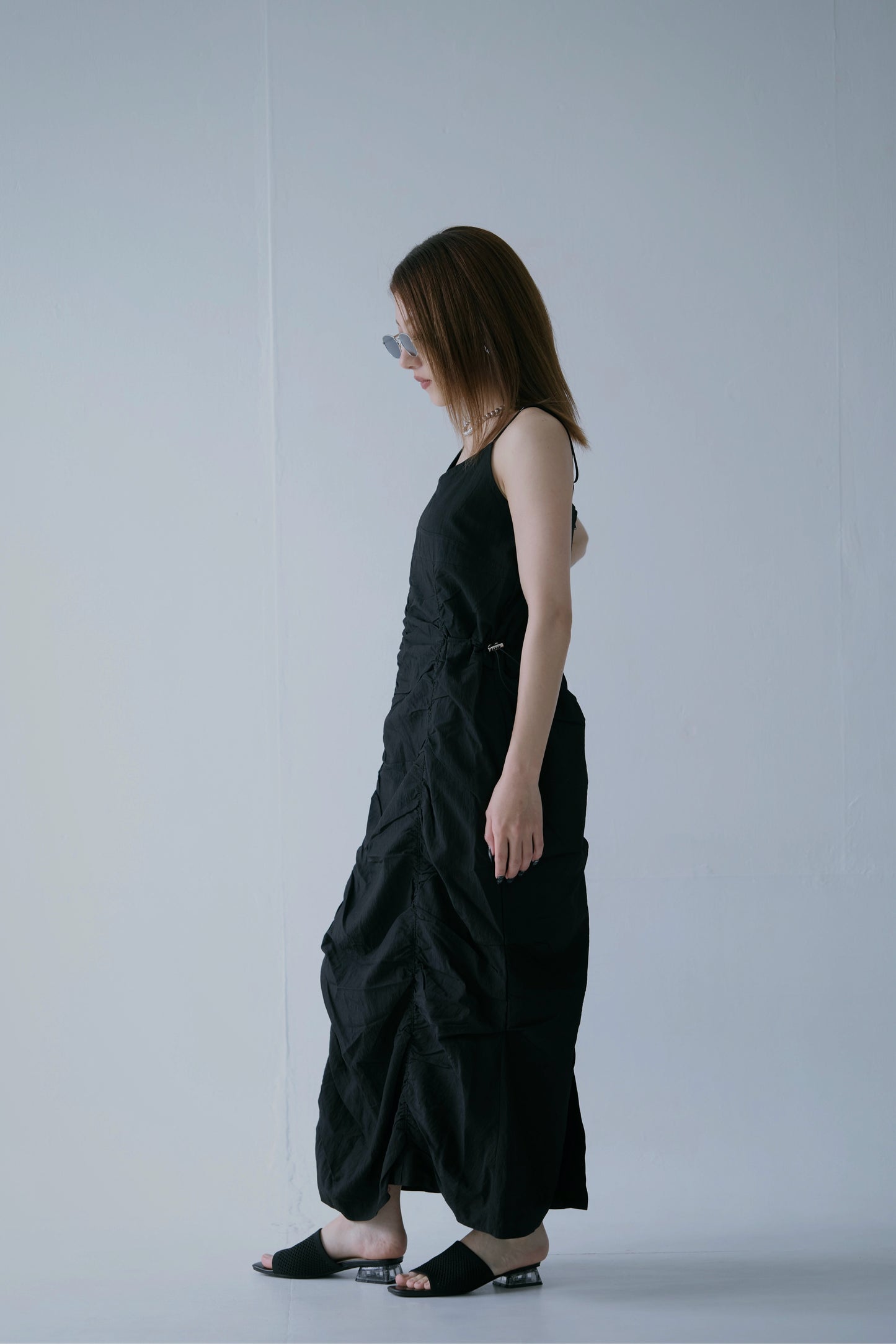 Adjustable Shirred Dress